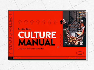TSE Culture Manual animation book brutalism culture manual design game homepage industrial interaction interactive lander modern old red ui userinterface ux video webflow website
