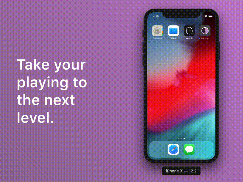 Loading Screen Animation - Pickup animation design developer guitarist home screen interactive media ios ios12 iphonex launch screen learning app learning platform miami university senior project xcode