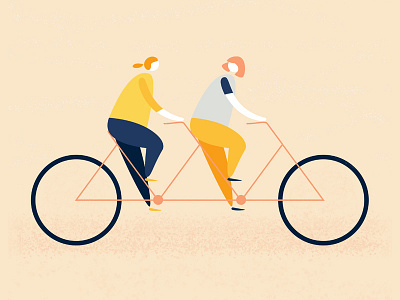 bike 4 2 bike girls illustration illustrator vector