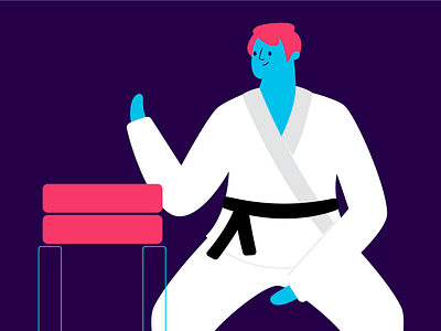 martial arts! app boy fight illustration karate martial arts product vector