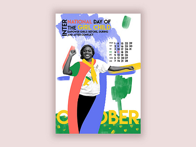 The calendar design 2018 the year of the Women