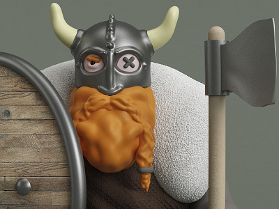 Vikingo 3d characterdesign diseño ilustración