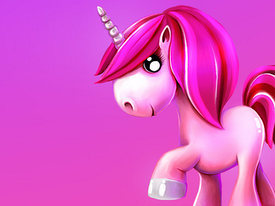 Unicorn in iOS 7 colors