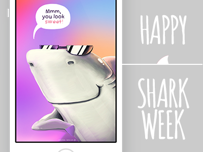 Ascha walls - one more cute shark app shark sharkweek sweet wallpaper week