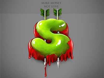 Make money not love arrow blood bucks business cash cupid dollar green heart love money valentine