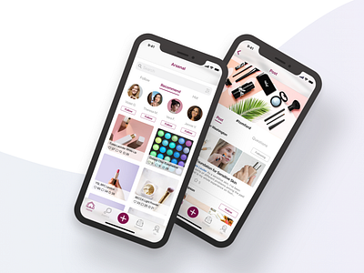 Arsenal - Beauty Knowledge Sharing App app design ui ux