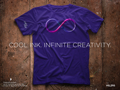 Creopop Tshirt 3d brand branding infinite ink logo pen texture wood