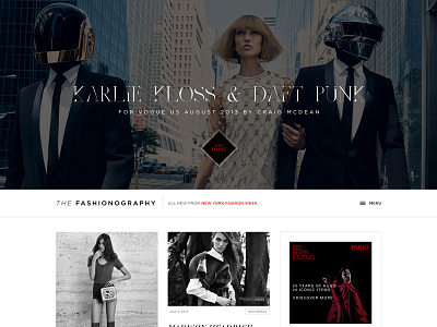 Fashionography editorials fashion grid portfolio web