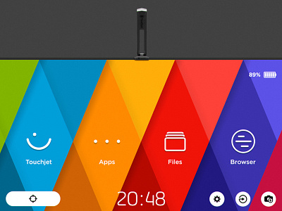 Touch TV android dashboard icons smart touch tv ui wallpaper