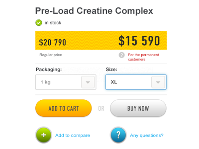 Store Ui button buy cart commerce shop ui