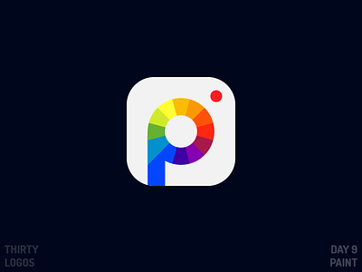 Thirty Logos: Paint app art brand camera color day 9 design identity illustration logo paint vector