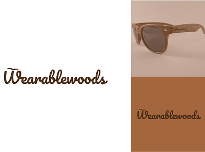 Wearablewoods glasses logo minimalist logo modern logo store logo sunglasses logo wood glasses