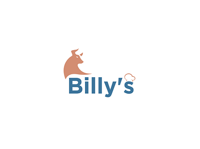 Billy's bull logo chef logo logo logo design meat logo minimalist logo modern logo restaurant logo