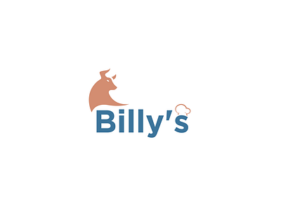 Billy's bull logo chef logo logo logo design meat logo minimalist logo modern logo restaurant logo