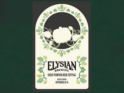 Elysian Festival Poster Idea art nouveau beer brewing elysian poster