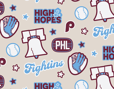 high hopes - phillies 2022 baseball branding design illustration logo mlb philadelphia phillies vector