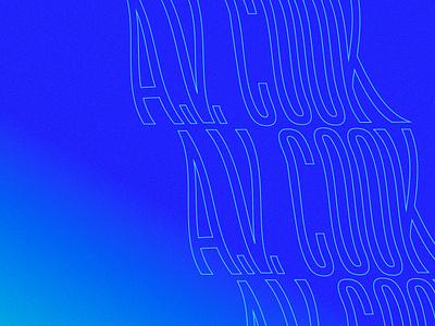 A.V. Cook branding branding digital experimental graphic logo typography warp