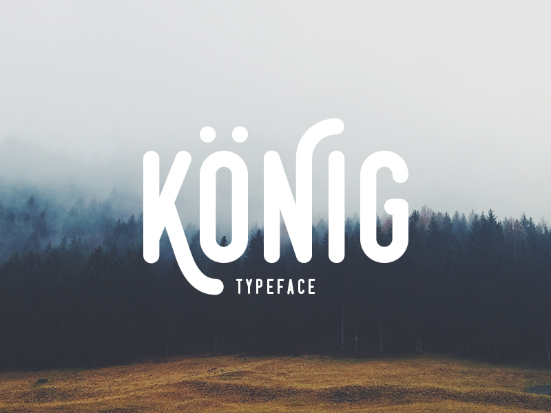 König Typeface by Victor Barac on Dribbble