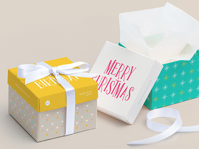 Box Design birthday box christmas design font gift letter surprise type typeface typography