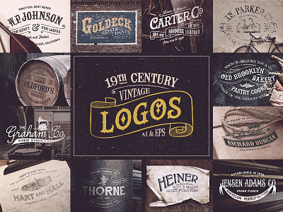 19th Century Vintage Logos