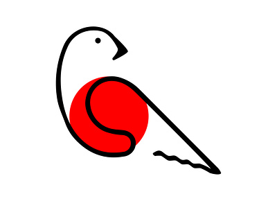 Red Bird bird branding icon illustrator logo vector