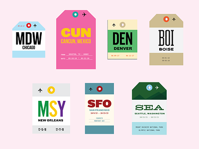 Ms. Statewide adobe branding color custom fonts illustrator luggage luggage tag mexico travel type typography united states