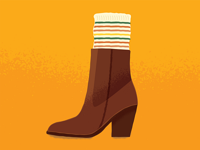 Dream Boot boot fall fashion illustration illustrator socks