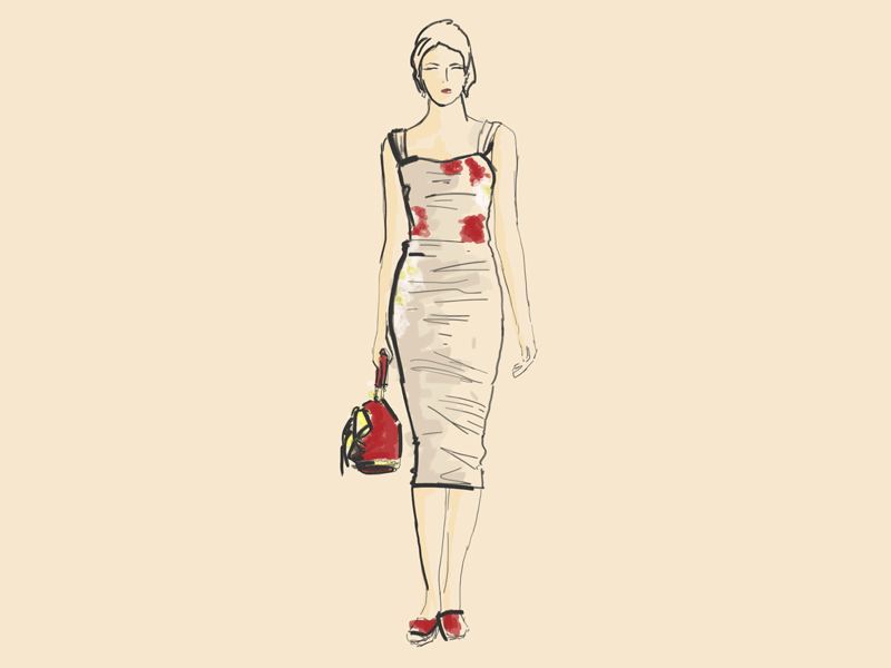 Dolce dolce fashion haute couture illustration sketch walk