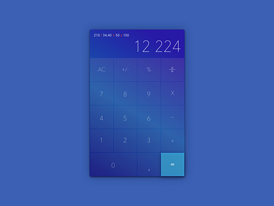 Calculator Dailyui #DailyUi 004