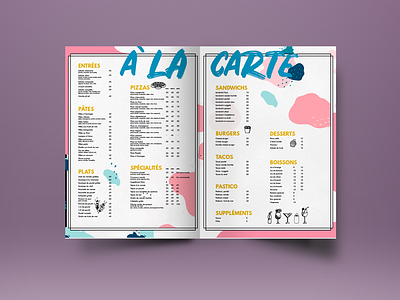 Restaurant menu branding colorful flyer flyer design menu print restaurant vector