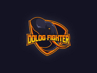 DOLOG FIGHTER animation design esport logo gaming logo illustration logo logo design mascot logo vector