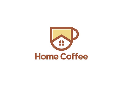 Home Coffee branding design flat icon logo logo design typography vector