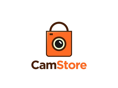 Cam Store branding design flat icon logo logo a day logo cartoon logo design vector