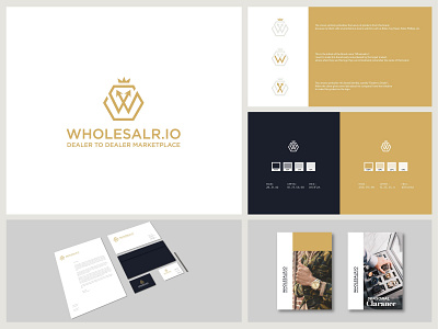 Wholesalr io Brand Identity 01 branding design jewelery logo logo design luxe