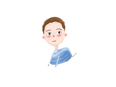 2020.2.20 cute guy design illustration personal illustration vector