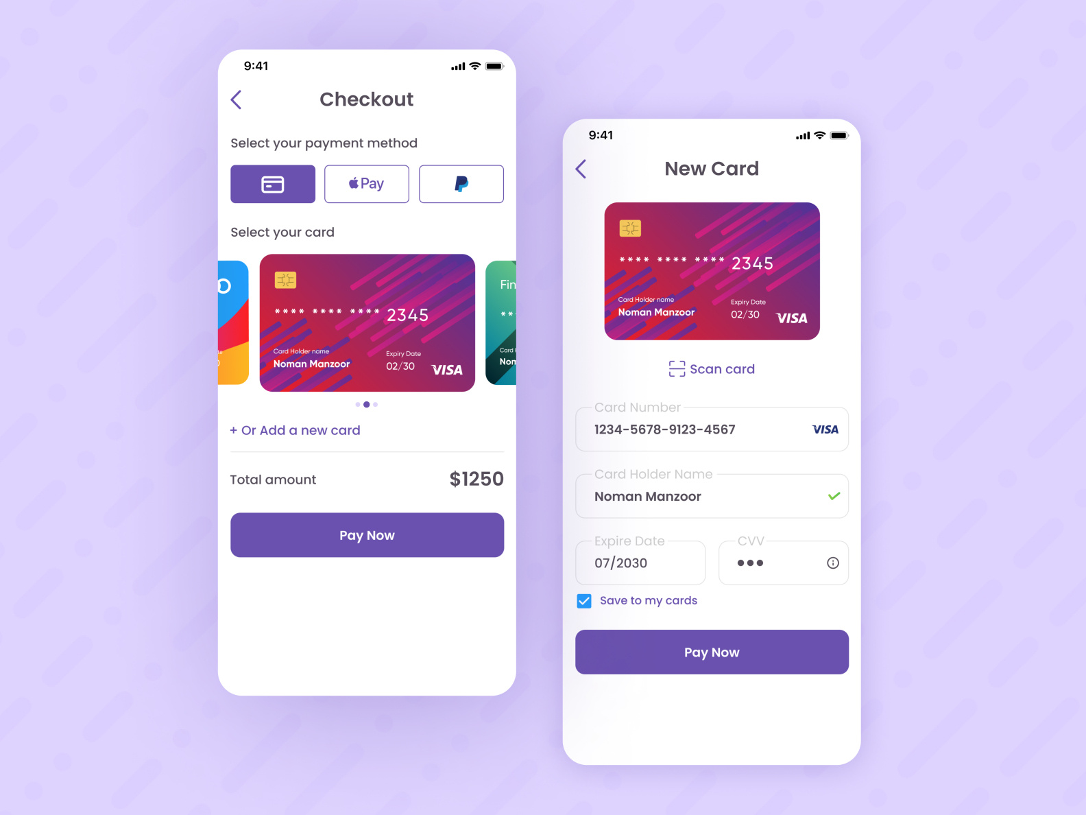 Daily Ui :: 002 - Credit Card Checkout By Jatin Dobariya On Dribbble