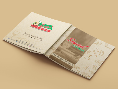 Swad Restaurant Menu Card Design branding brochure design illustration logo menu card restaurant restaurant menu restaurant menu card typography