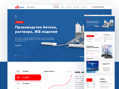 NK Group project site ui ux webdesign
