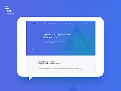 Scf crypto fund ui ux web webdesign