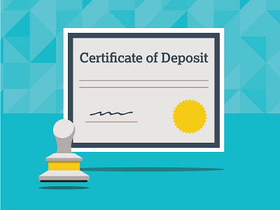 Certificate of deposit cd certificate of deposit financial icon illustration investment smartdollar vector