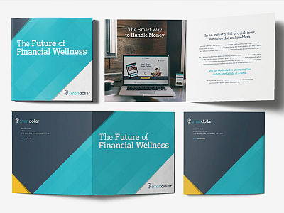 The Future of FInancial Wellness branding brochure financial wellness marketing smartdollar square vector