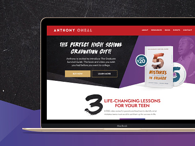 Official Anthony Oneal Site anthony oneal book promo branding dave ramsey personal branding responsive design responsive websites speaker site urban design websites