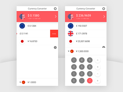 Daily UI #4 Calculator black dailyui red white