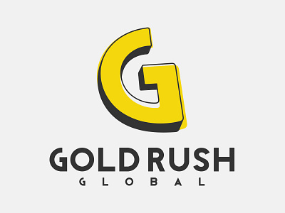 Gold Rush "G" Mark brand branding g gold identity illustration logo monogram unchosen yellow