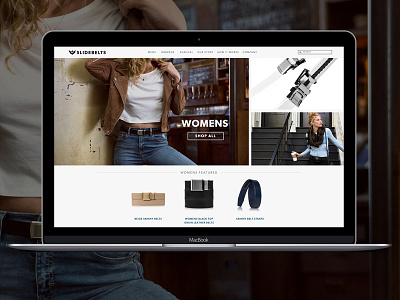 Women's Landing Page apparel ecommerce interactive landing page layout layout design product page ui uiux web web design website