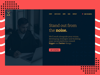 Marketing Landing Page clean dark ui landing landingpage landingpage design landscape marketing simple simple clean interface