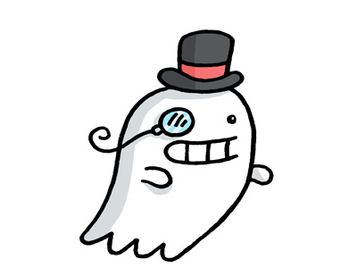 Ghostie ghost sticker