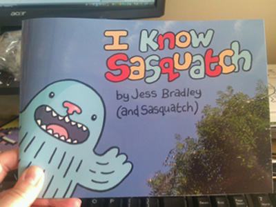 I Know Sasquatch book cartoon cute self published