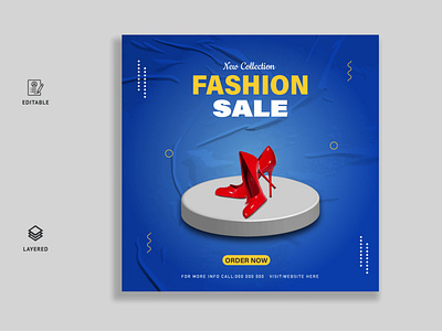 New collection fashion sale social media and web banner template