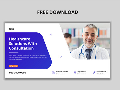 Medical Banners Ad Vector Template